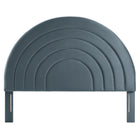 Modway Solana Arched Performance Velvet Queen Headboard - Cadet Blue-Assembly Required