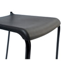 CB Office Tactic Multi-Purpose Armless Stacking Chairs - Black - 4 Pack-Waterfall seat edge and ergonomic back