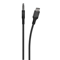 Scosche Strikeline Cable, 3.5mm Stereo Cable for USC-C Devices, Black-3.5mm to Lightning Port Cable