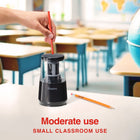 Staples Everyday Dual Powered Moderate Use Pencil Sharpener - Black-Durable steel blade designed to last for up to 3000 sharpenings