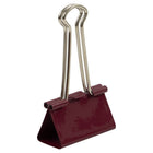 JAM Paper Colourful Binder Clips - Large - 1 1/2" (41 mm) - Burgundy - 12 Pack-Size: Large, 1 1/2 Inch (41 mm)