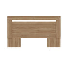 Nexera Malibu Headboard - Queen Size - Brown Oak-Modern style: Enhance your bedroom decor with a contemporary headboard with clean lines and a minimalist design