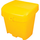 Rmp Maintenance Products Salt & Sand Container with Hasp - Yellow - 21" H x 27" W x 26" D - 4.24 cu ft-It can also hold garden supplies, sporting goods, pool supplies, tools, garbage/recyclables, or anything else you want to safely store