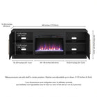 Hudson&Canal Tillman TV Stand with 26" Crystal Fireplace for TV's up to 75" - Black Grain-8