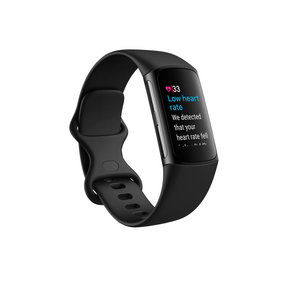 Google Fitbit Charge 6 Fitness Tracker - Obsidian/Black Aluminum