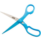 JAM Paper Multi-Purpose Precision Scissors - 8" - Blue-Size: 8 inches (204 cm) overall length | Great for all home, desktop, office and arts & crafts uses