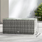 Outsunny Outdoor Coffee Table with Steel Frame for Garden, Balcony, Porch - Light Grey-5mm glass top patio side table, a sleek and easy-to-clean surface