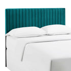 Modway Keira Performance Velvet Full/Queen Headboard - Teal-Solid Wood and Particleboard Frame