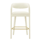 Modway Pinnacle Performance Velvet Bar Stool - Ivory Gold - Set of 2-8