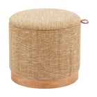 Zuo Fije Storage Ottoman - Oat Yellow-3 year limited warranty