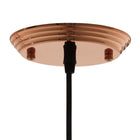 Modway Dimple 10" Half-Sphere Pendant Light - Rose Gold-UL Listed and Approved