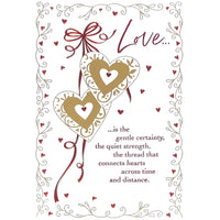 Rosedale Valentine's Day Greeting Cards/Envelopes - 5-1/2" x 8" - Gold Hearts - 12 Pack-Premium quality greeting cards
