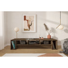Nexera Rustik 72" TV Stand - Walnut-Multiple open cubbies for convenient storage of components, books and decorative pieces