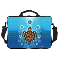Oscardo Medicine Turtle by James Jacko Laptop Bag for 15.6" Laptops-Features authentic Indigenous art by First Nations, Inuit, and Métis artists from across Canada