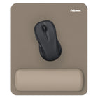 Fellowes Breyta Mousepad Wrist Rest with HEX Cushion - Sand-The soft touch, anti-dust coated wrist rest provides a premium finish and smooth mousing experience
