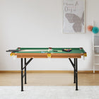 Soozier 55" Portable Mini Billiard Table-Comes with easy-to-fold leg system and stabilizing leg levelers