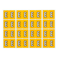 Pendaflex A-Z Yellow End Tab Filing Labels - E - 240 Pack-Compatible with DataFile L8701 series labels