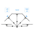 ShoppingAll Pneumatic Gas Spring Single Monitor Wall Mount- White-Comes with a VESA plate adapter which extends the VESA mounting compatibility to 75mm x75mm, 100mm x 100mm, 200mm x 100mm and 200mm x 200mm