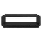 Hudson&Canal Lonni 47" Wide Rectangular Coffee Table - Black Grain-Table is made of high-quality materials in a black grain wood-look finish