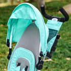 Qaba 6-in-1 Toddler Tricycle with Parent-Push Handle - Green-Colour: Green and White 