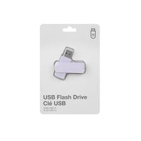 Basic Tech 32GB USB 2.0 Flash Drive - White-32GB capacity