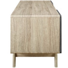 Modway Tread 59" TV Stand - Natural Grey-Grey Hinged Side Doors