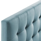 Modway Lily Biscuit Tufted Performance Velvet Queen Headboard - Light Blue-Dense Foam Padding