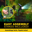 Bell+Howell Bionic Outdoor Motion Solar Yard Spotlight-With motion sensor: motion sensing detects movement up to 25 ft turns on automatically and shuts off about 30 seconds after motion stops