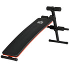 Soozier Sit Up Bench for Home Gym Exercise Black-Curved exercise bench perfect for sit-ups and core workouts, easy to work out your waists, abs, legs, and arms, burn calories and tone muscles through the daily routine 