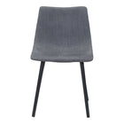 Zuo Daniel Dining Chair - Grey - Set of 2-Comfy and durable polyester fabric