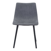 Zuo Daniel Dining Chair - Grey - Set of 2-Comfy and durable polyester fabric