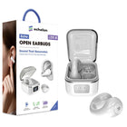 MyBat Open Ear Bluetooth Earbuds - White-Quick‑Pair Bluetooth - Instant pairing with smartphones, tablets, and laptops