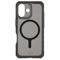 ITSKINS Hybrid_R Vapor Compatible with MagSafe Case for iPhone 17 - Smoke-Raised edges protect your screen and camera