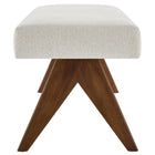Modway Lyra 47" Fabric Upholstered Bench - Ivory-Versatile Design