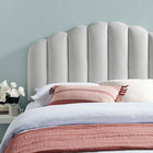 Modway Veronique Performance Velvet Full/Queen Headboard - Light Grey-Height Adjustable Mounting
