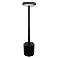 Xtricity Skylar Portable LED Touch Table Lamp - Black-Metal and acrylic lamp body for durability and modern style