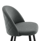 Modway Cordial Fabric Bar Stools - Gray - Set of 2-9
