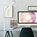 OttLite Natural Daylight LED Flex Floor Lamp - Clearsun - White-Base measures 10 3/8 x 8 inches