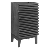 Modway Render 18" Bathroom Vanity Cabinet - Charcoal-Mid-Century Modern Style