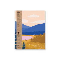 Denik Medium Layflat Notebook - Mountain Majesty-7" x 9" softcover notebook
