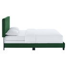 Modway Celine Channel Tufted Performance Velvet Full Bed - Emerald-Added Support Legs