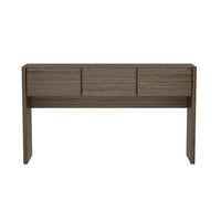 Manhattan Comfort Linda Modern 3-Drawer Console Table - Walnut Brown-Modern Console Table for Entryway, Dining Room, and Living Room Use