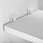 HOMCOM Wall Mount Medicine Cabinet with Mirror and Two Doors - White-Colour: White  