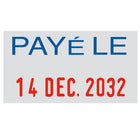 Trodat 4850 Mini Text Dater - "PAYe LE"-Contains up to 70% post-consumer recycled plastic