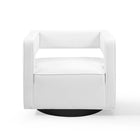 Modway Booth Performance Velvet Performance Velvet Swivel Armchair - White-Chair Weight Capacity: 300 lb
