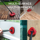 Vileda EasyWring Scrub Brush Mop Attachment - Red-Compatible with the EasyWring spin mop system; not compatible with the RinseClean spin mop system