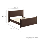 Modway Rael Performance Velvet Full Platform Bed - Chocolate Brown-8
