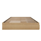 Nexera 3-Drawer Storage Bed Frame - Queen Size - Natural Maple-Fits a standard Queen size mattress. 500 pounds weight capacity