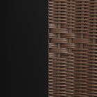 Flash Furniture Medium Brown Rattan Indoor-Outdoor Restaurant Stack Chair-8