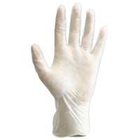 PRIMED Vinyl Powder-Free Examination Gloves - Clear - Large - 150 Pack-9" length, smooth finish